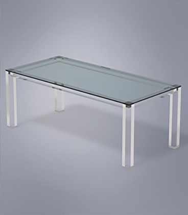 Dining Table with Glass Top