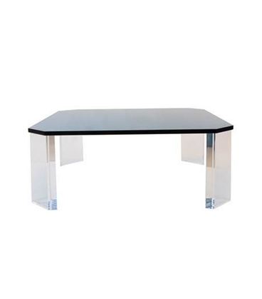 Coffee Table With Grey Smoked Top