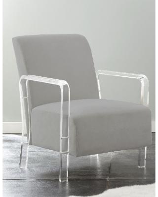 Acrylic Dining Room Chair With Armrest(12” Thick Soft)