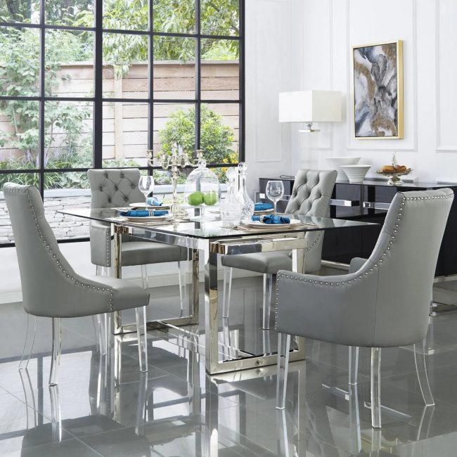 Acrylic-chair-dining-with-armrest