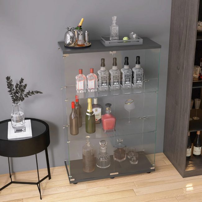 Acrylic Wine cabinet three shelf