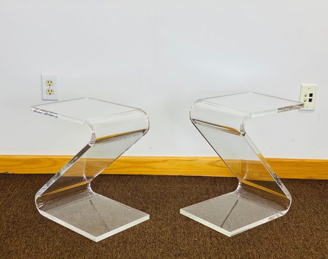 Acrylic Z side table