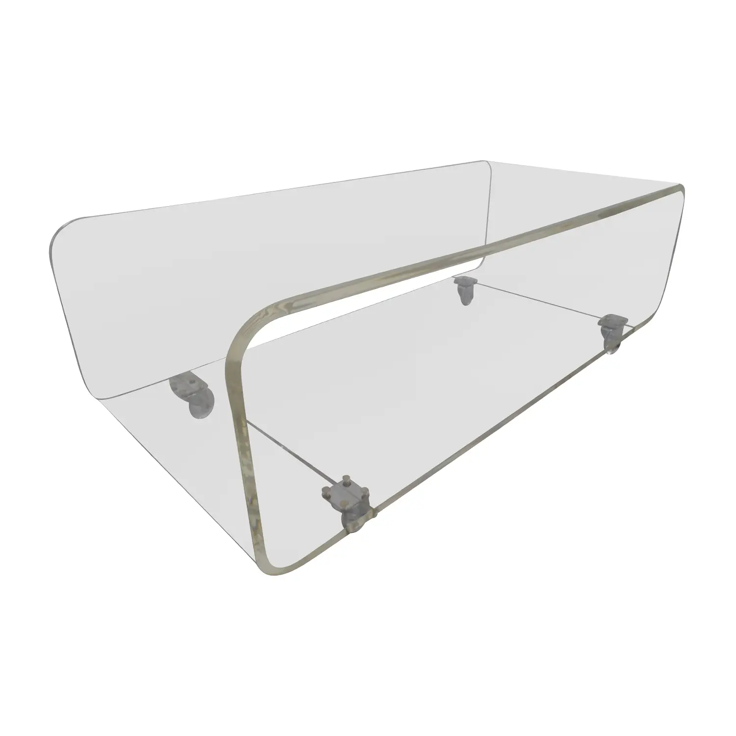 acrylic tv stand