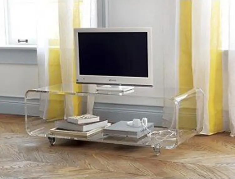Acrylic TV Table Stand 48″ x 20″ x 20″ tall
