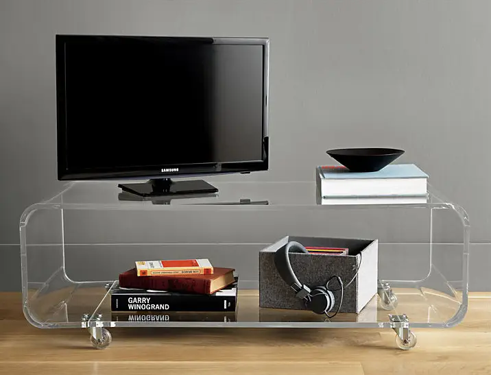Acrylic tv stand